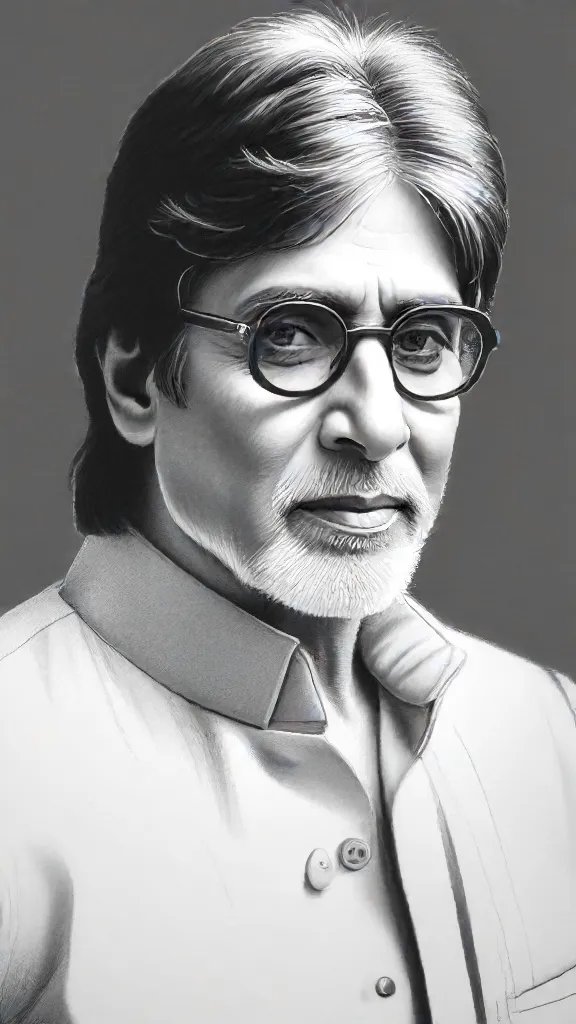 Amitabh Bachchan Drawing Sketch Picture