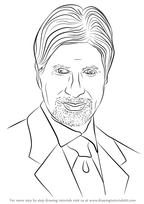 Amitabh Bachchan Drawing Unique Art