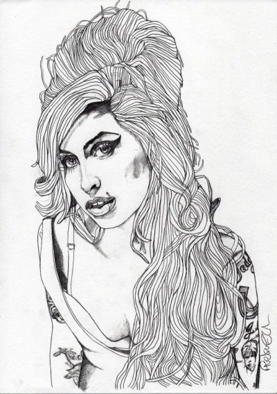 Amy Winehouse, Soul, Legacy, Icon, Jazz Drawing