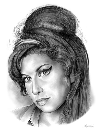 Amy Winehouse, Icon, Jazz, Soul, Troubled, Legacy Drawing