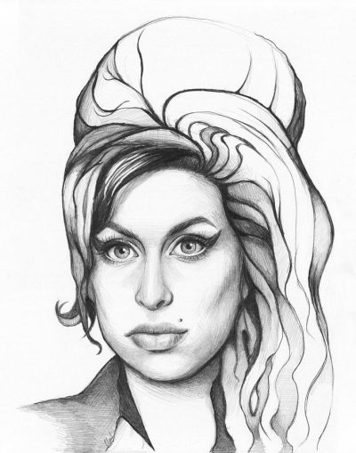 Amy Winehouse, Icon, Jazz, Soul, Troubled, Legacy Drawing