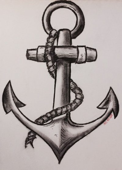 Anchor, Stability, Foundation, Support, Connection Drawing