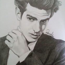 Andrew Garfield Drawing Artistic Sketching