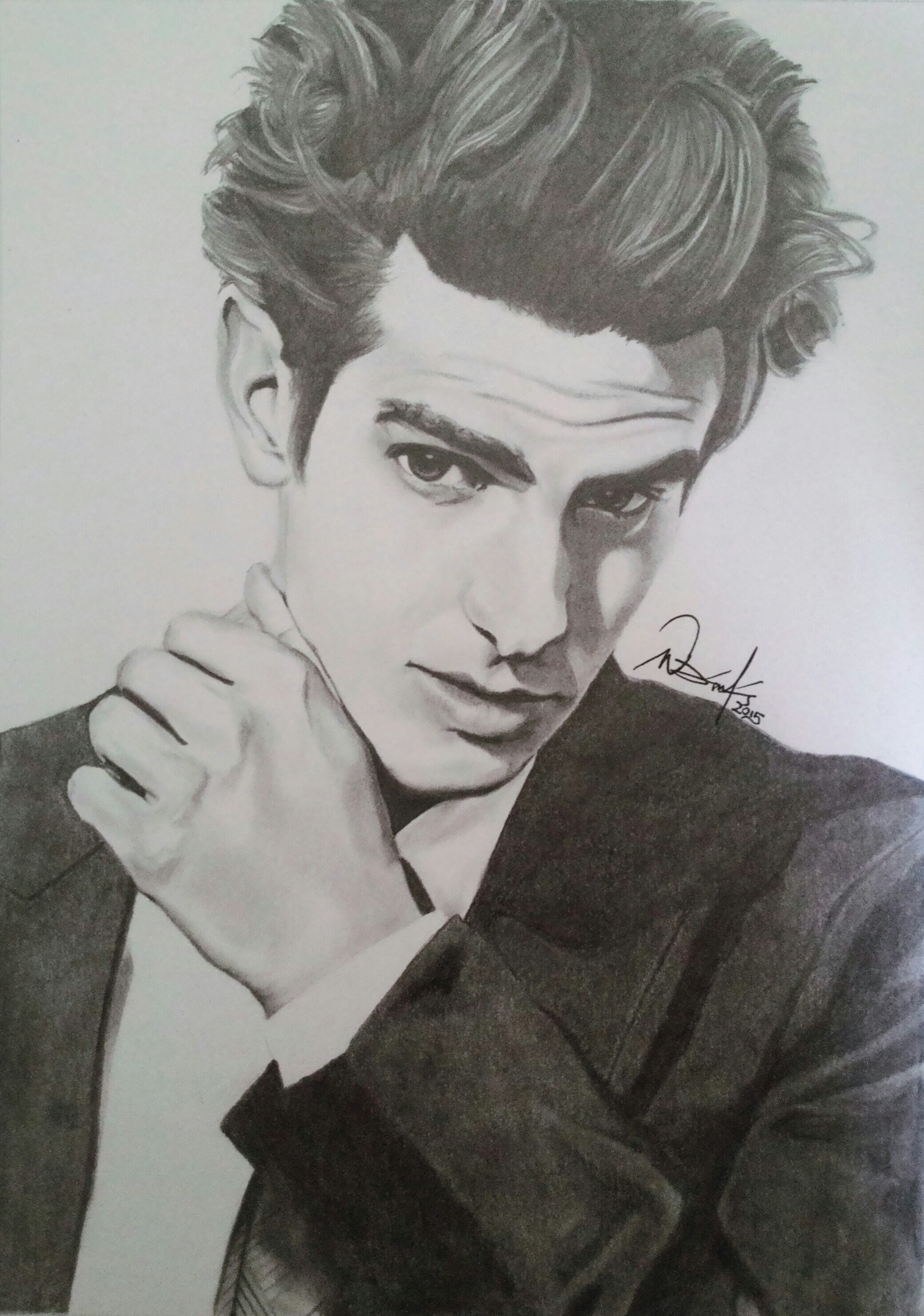 Andrew Garfield Drawing Artistic Sketching