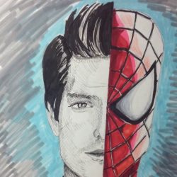 Andrew Garfield Drawing Hand drawn