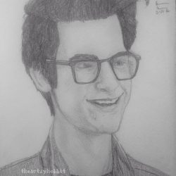 Andrew Garfield Drawing Intricate Artwork