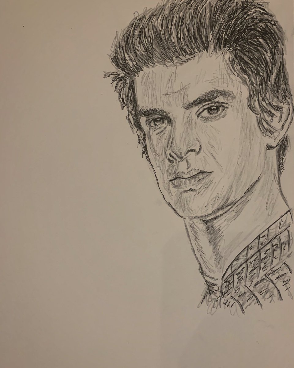 Andrew Garfield Drawing Modern Sketch