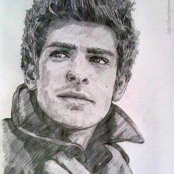 Andrew Garfield Drawing Realistic Sketch