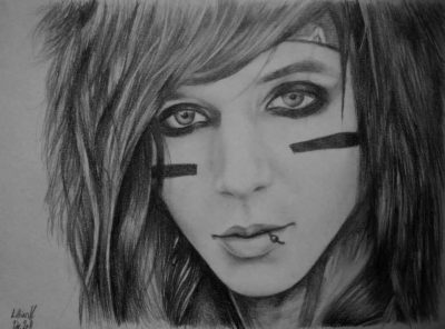 Andy Sixx, Creative, Icon, Performer, Musician Drawing