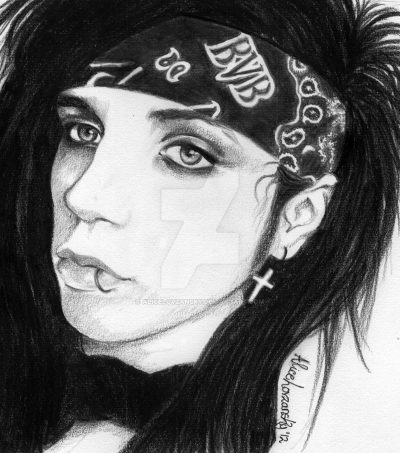 Andy Sixx, Musician, Gothic, Performer, Icon Drawing