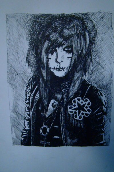 Andy Sixx, Icon, Songwriter, Performer, Musician Drawing