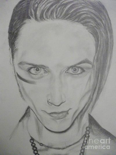 Andy Sixx, Musician, Gothic, Performer, Icon Drawing