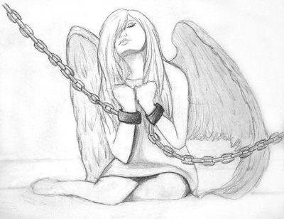 Angel Girl, Celestial Being, Guiding Light, Ethereal Spirit, Divine Presence Drawing