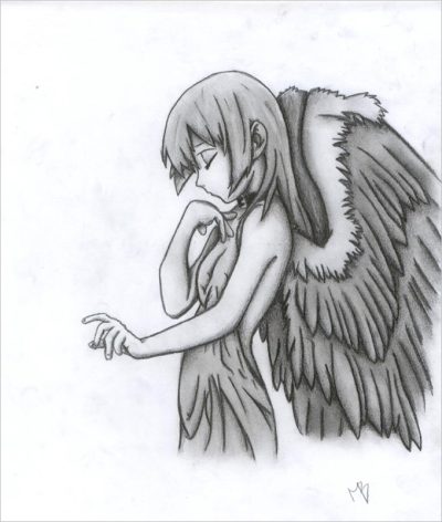 Angel, Guardian, Messenger, Light, Spirit Drawing