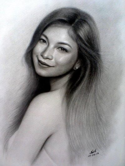 Angel Locsin, Filipino Actress, Model, Television Star, Humanitarian Drawing