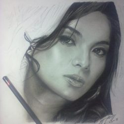 Angel Locsin Drawing Amazing Sketch