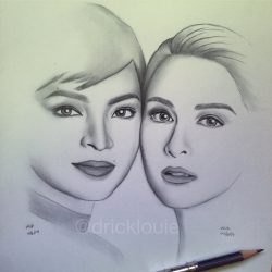 Angel Locsin Drawing Modern Sketch