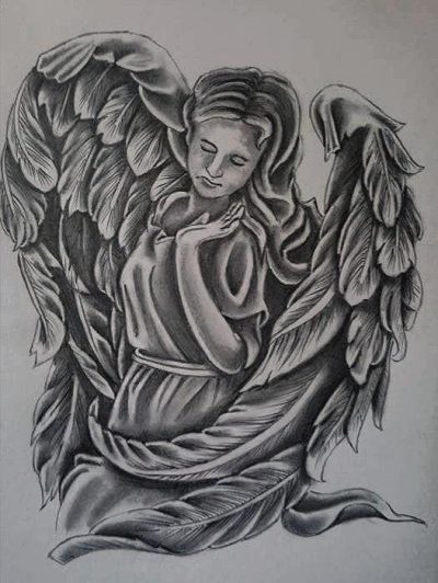 Angel, Guardian, Messenger, Light, Spirit Drawing