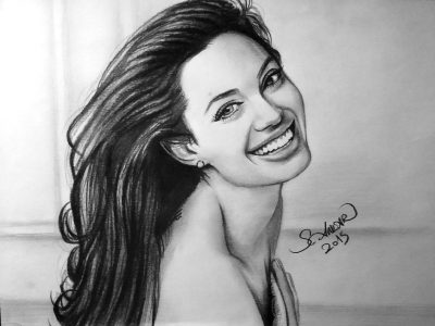 Angelina Jolie, Actress, Activist, Humanitarian, Filmmaker Drawing