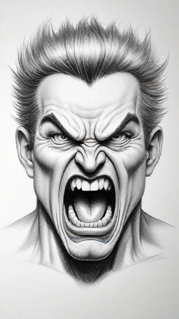 Anger Drawing Art Sketch Image
