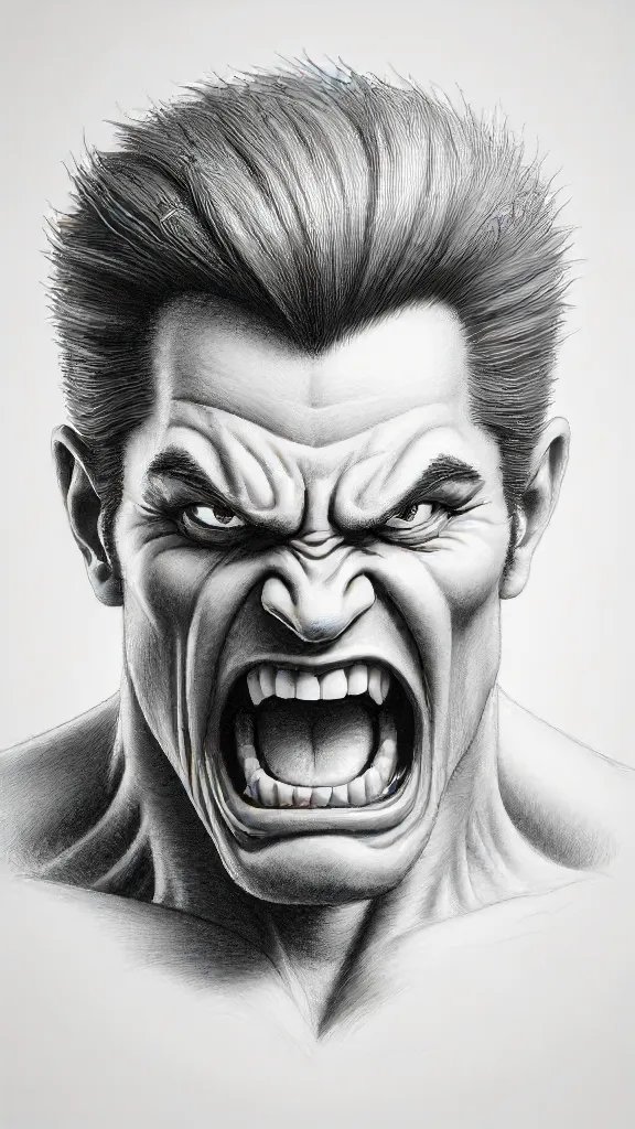 Anger Drawing Sketch Photo