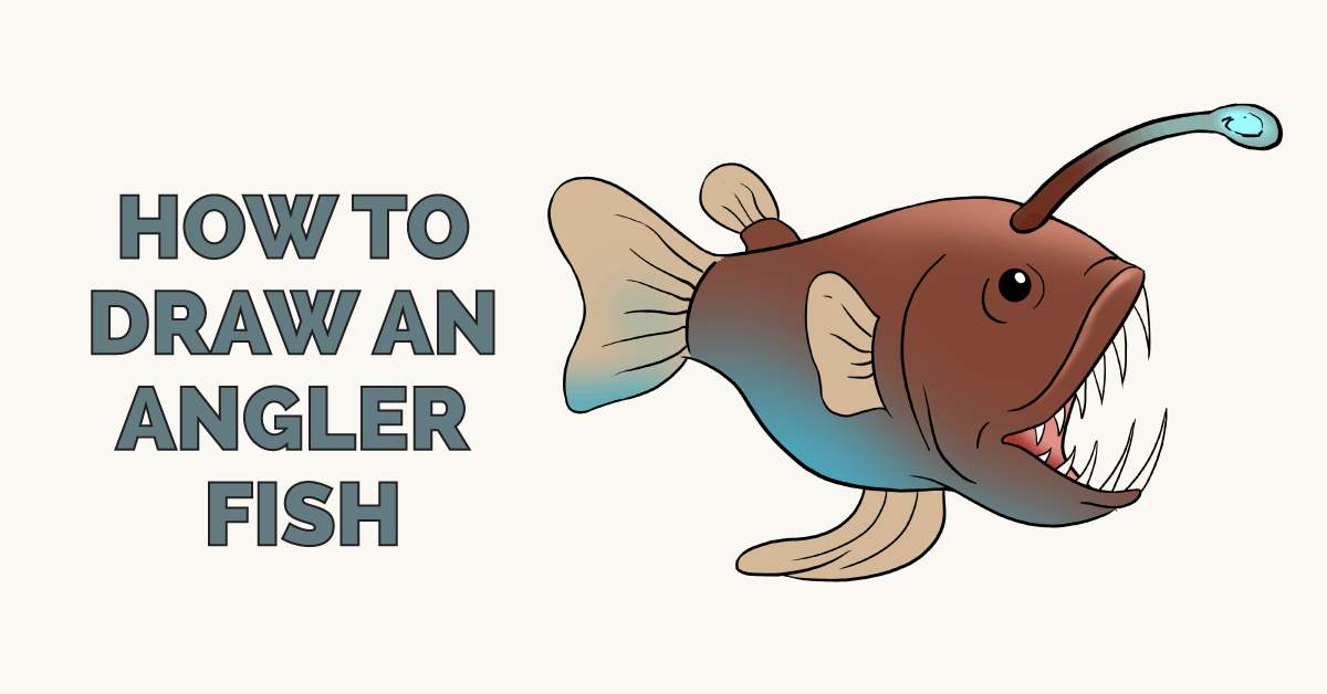 Angler Fish Drawing Sketch