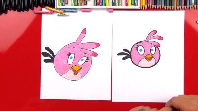 Angry Bird, Fuming Fowl, Furious Flyer, Irritated Avian, Enraged Creature Drawing