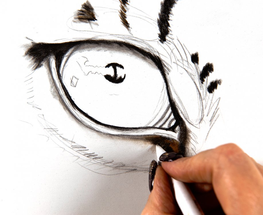 Animal Eye Drawing Intricate Artwork