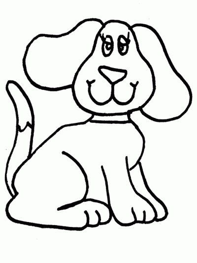 Animated Dog, Whimsical Hound, Cartoon Canine, Vibrant Pet, Playful Pup Drawing