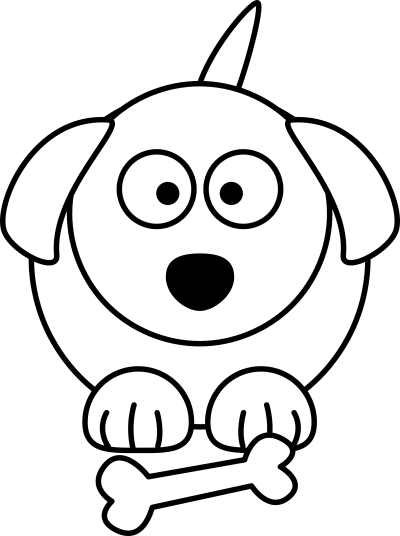 Animated Dog, Whimsical Hound, Cartoon Canine, Lively Animation, Playful Pup Drawing