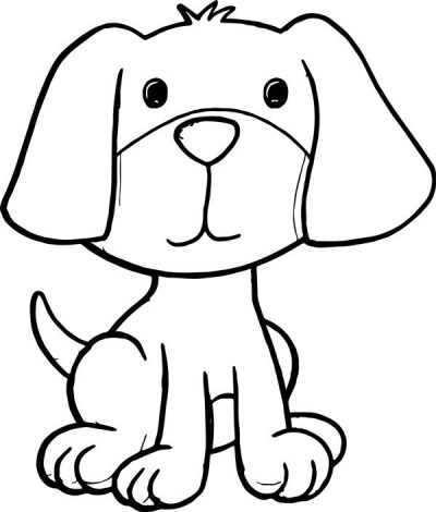 Animated Dog, Animated Pooch, Cartoon Canine, Whimsical Hound, Playful Pup Drawing