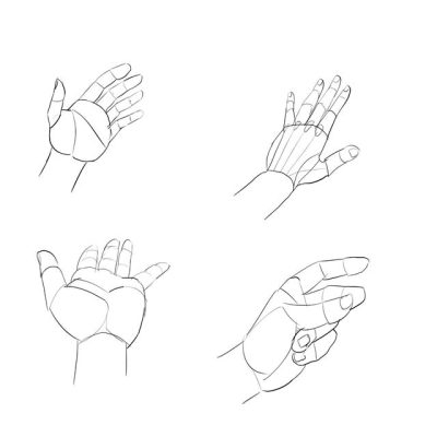 Animated Hand, Gesture Recognition, Interactive Design, Motion Graphics, Visual Communication Drawing