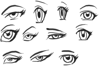 Animation Eyes, Expressive Gaze, Lively Expressions, Captivating Vision, Dynamic Features Drawing