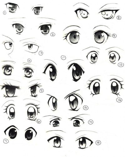 Animation Eyes, Captivating Looks, Expressive Gaze, Dynamic Visuals, Lively Expressions Drawing