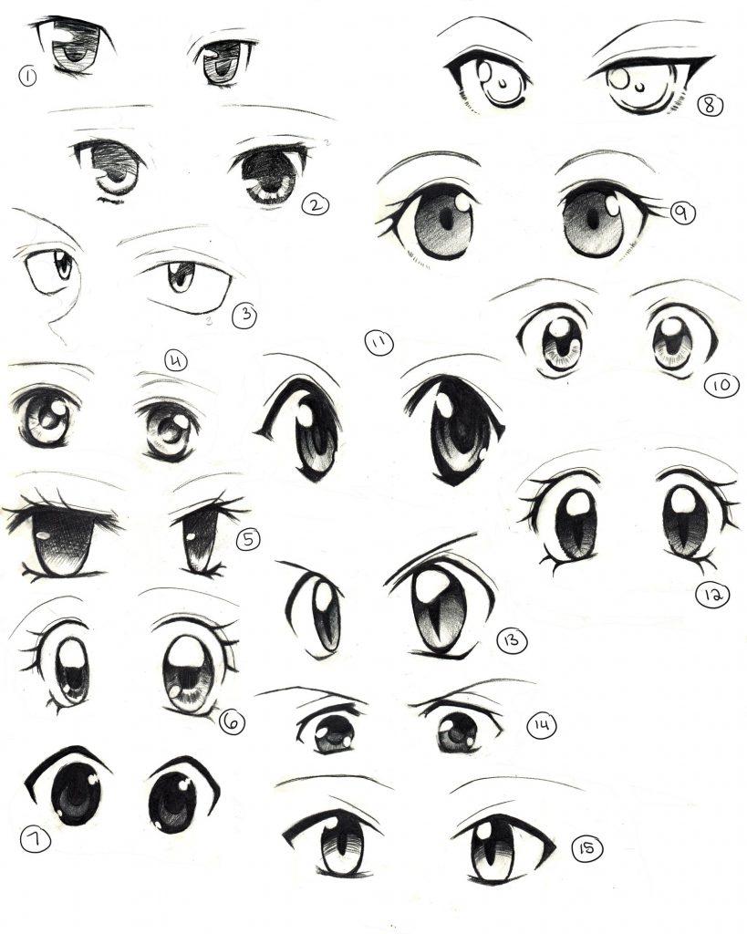 Animation Eyes Drawing Artistic Sketching