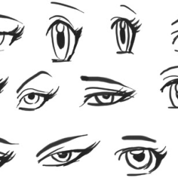 Animation Eyes Drawing Detailed Sketch