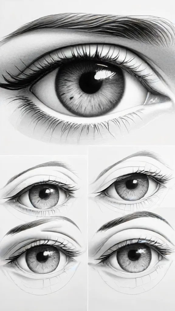 Animation Eyes Drawing Sketch Photo