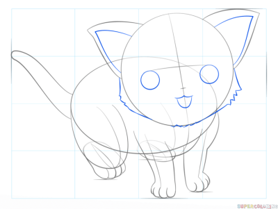 Cat Line, Purr Trail, Kitty Pathway, Whisker Way, Feline Route Drawing