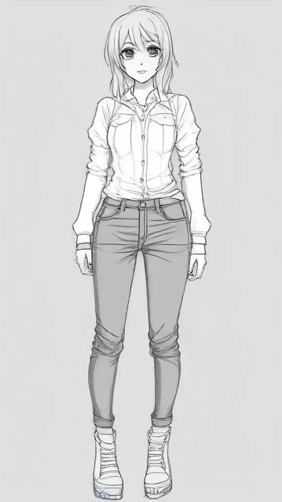 Anime Clothes Drawing Art Sketch Image