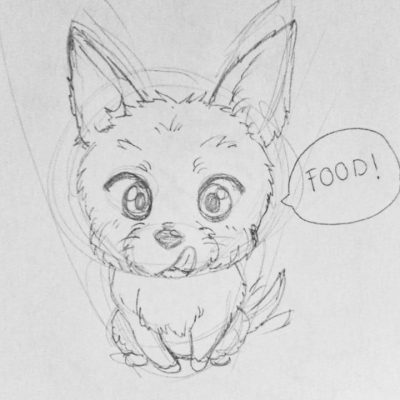 Anime Dog, Cartoon Canine, Animated Pup, Fictional Dog, Manga Pooch Drawing