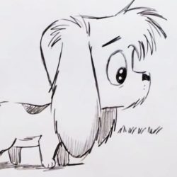 Anime Dog Drawing Amazing Sketch