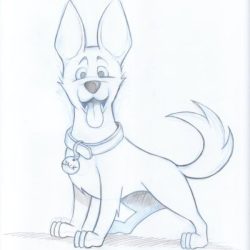 Anime Dog Drawing Realistic Sketch