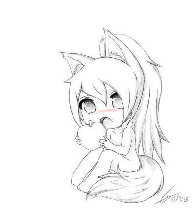 Anime Fox, Japanese Fox Character, Cartoon Fox, Animated Vulpine, Manga Canine Drawing