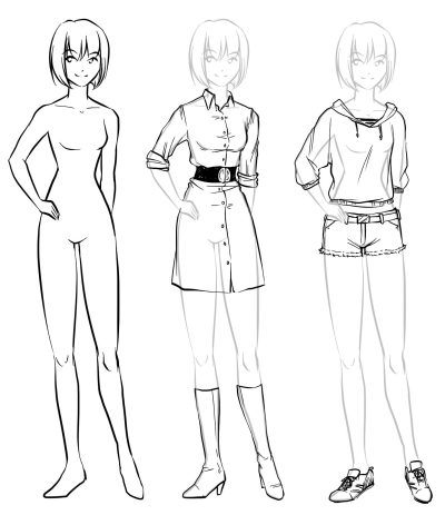 Anime Girl Full Body, Full Body Pose, Character Design, Anime Art, Manga Style Drawing