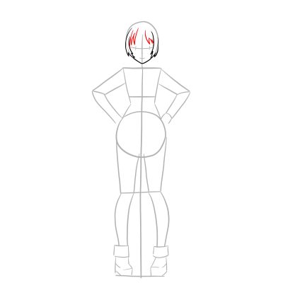 Anime Girl Full Body, Full Body Pose, Character Design, Anime Art, Manga Style Drawing