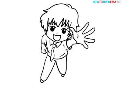 Anime Guy, Chibi Collector, Cosplay Lover, Manga Fanatic, Otaku Enthusiast Drawing