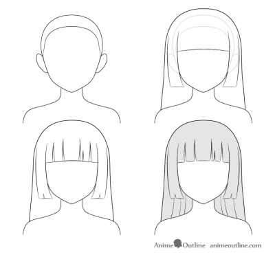 Anime Hair, Iconic Looks, Colorful Styles, Unique Designs, Spiky Textures Drawing