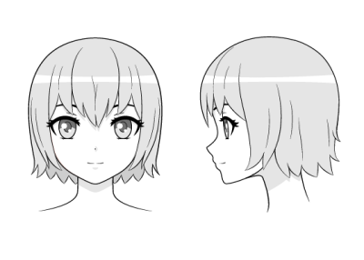 Anime Head, Manga Character, Cartoon Face, Anime Style, Visual Aesthetic Drawing