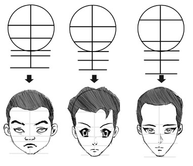 Anime Head, Japanese Aesthetic, Cartoon Face, Otaku Style, Manga Character Drawing