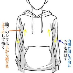 Anime Hoodie Drawing Realistic Sketch